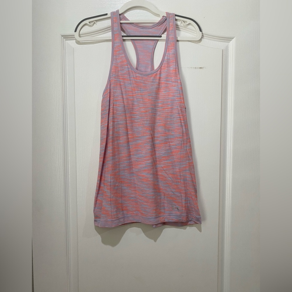 Under Armour Women's Pink and Purple Tank Top